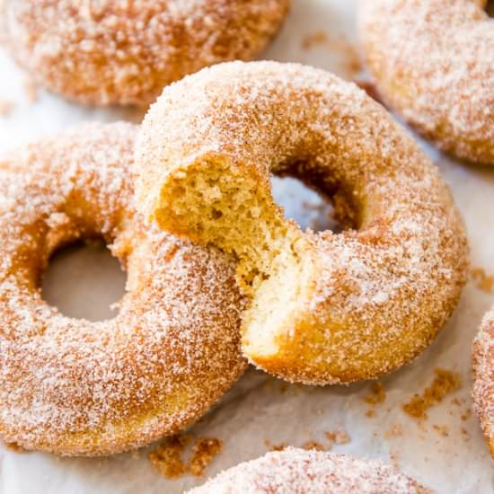 Baked Cinnamon Sugar Donuts