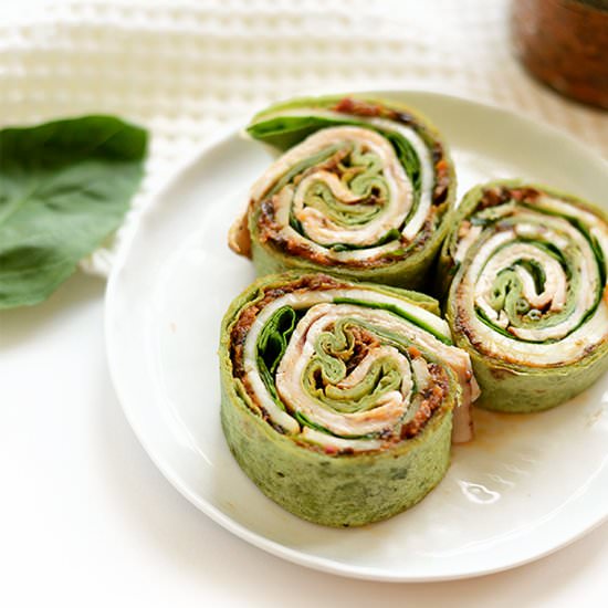 Sun Dried Tomato Turkey Roll Ups