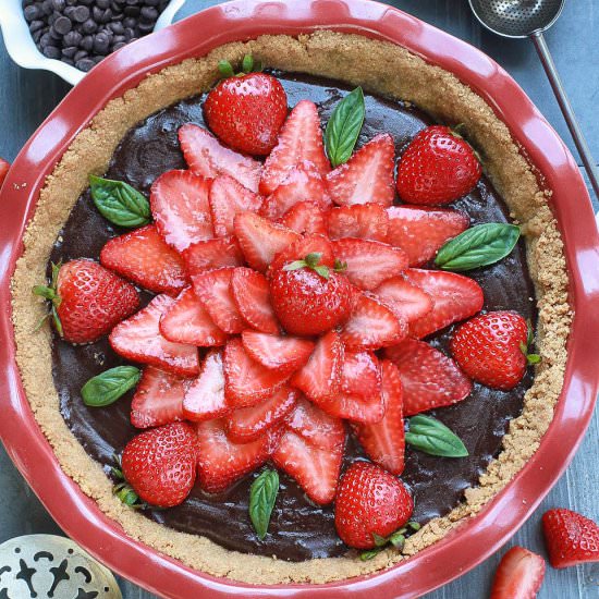 Strawberry Chocolate Pie