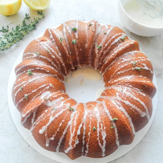 Lemon Thyme Bundt Cake