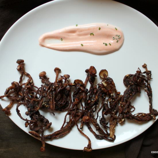 Deep-fried Enoki Mushroom