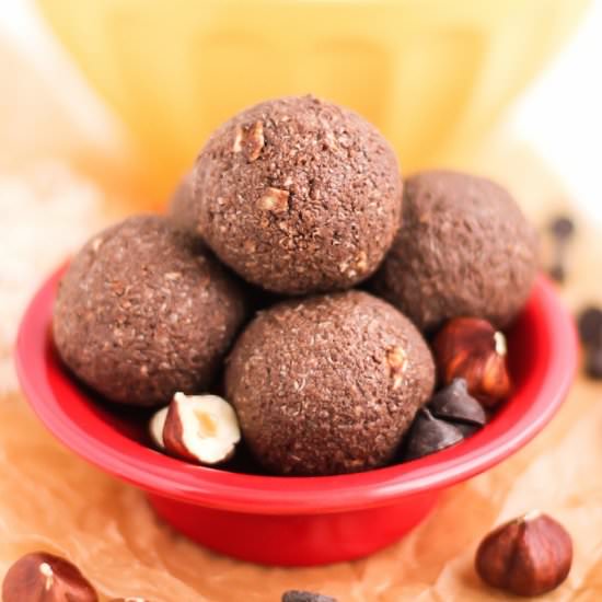 Healthy Nutella Energy Bites