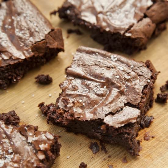 Chocolate Brownies with Sea Salt