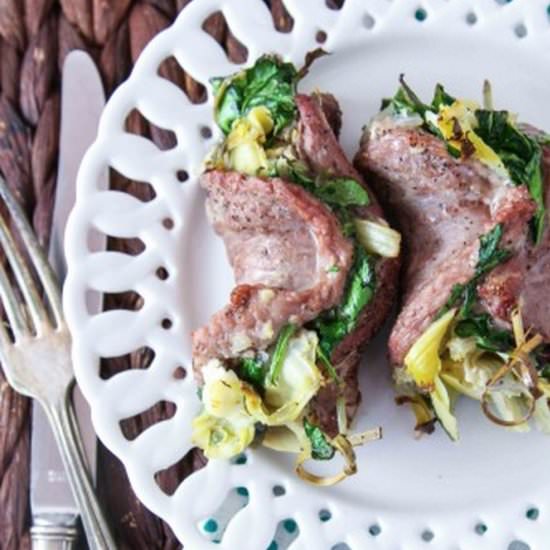 Veggie Stuffed Sirloin