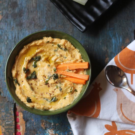 Carrot & White Bean Hummus