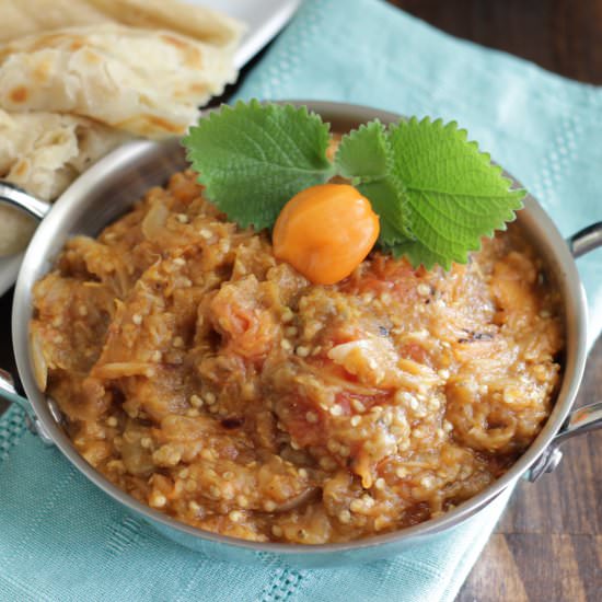 Roasted Eggplant Choka
