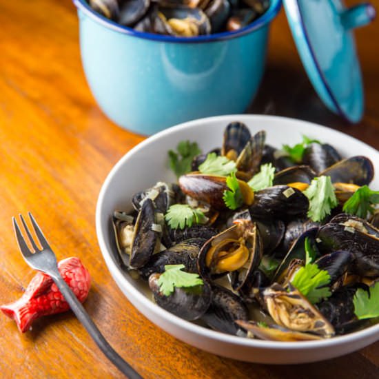 Thai Green Curry Mussels