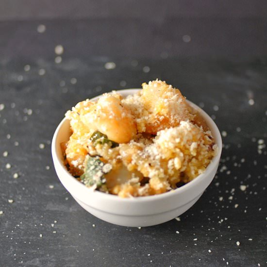 Baked Shrimp Gratin