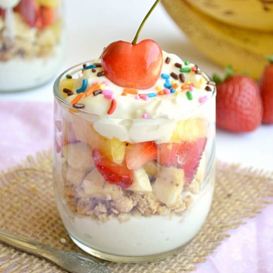 Healthy Banana Split