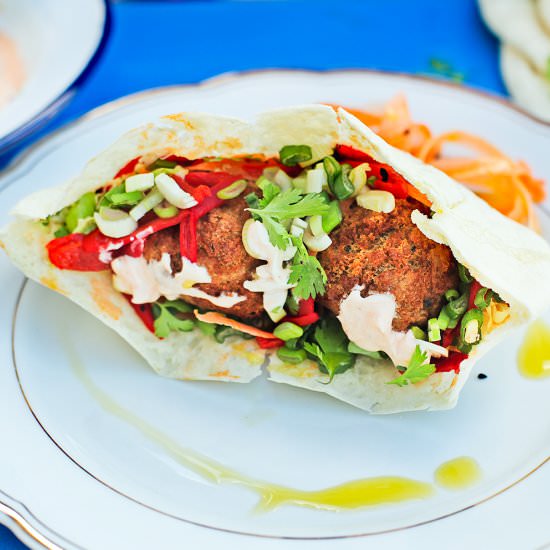 Falafel with Fresh Veggies