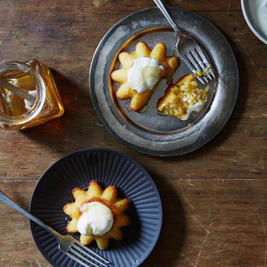 Honeyed Sweet Corn Cakes