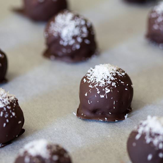 Rum Coconut Truffles