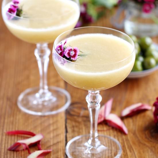 Rhubarb Bellini