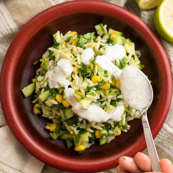 Cucumber Lemon Orzo Salad