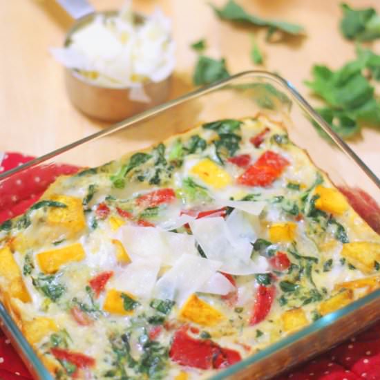 Skinny Kale & Squash Frittata