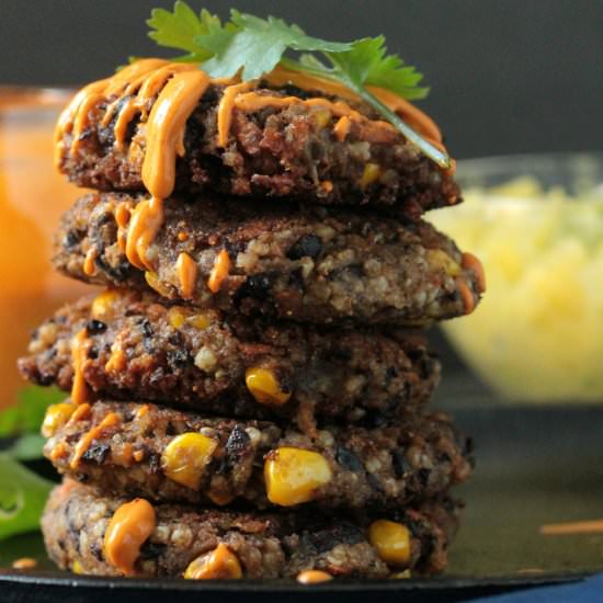 Millet Black Bean Patties