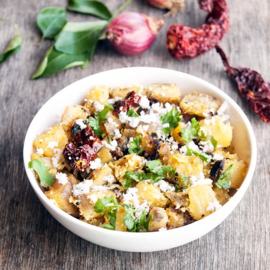 Raw Banana Stir Fry
