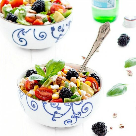 Balsamic Rainbow Summer Salad