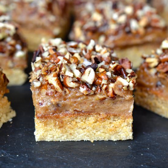 Pecan & Caramel Shortbread Bars