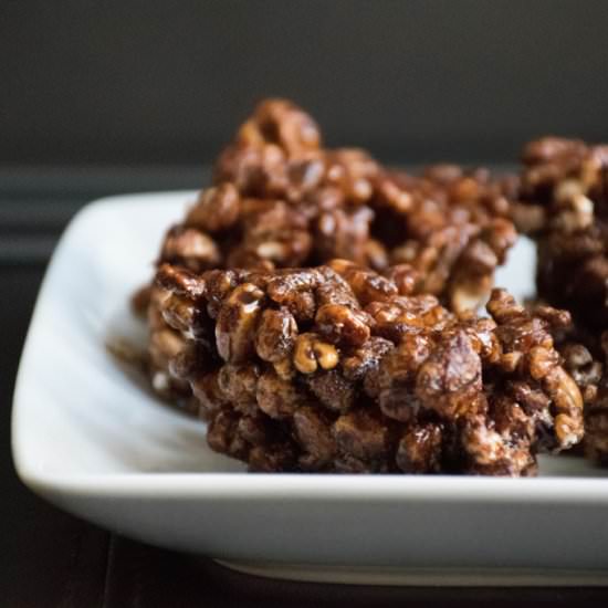 Chocolate Puffed Wheat Squares