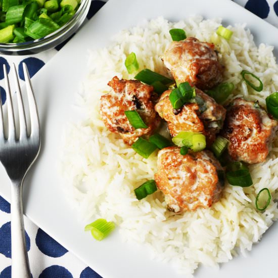 Chicken Scallion Ginger Meatballs
