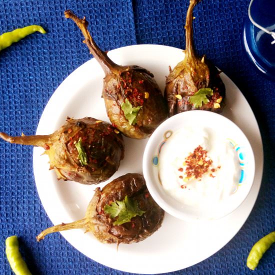 Bharvan Baingan/Stuffed Eggplants