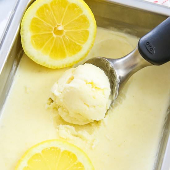 No Churn Lemon Ice Cream