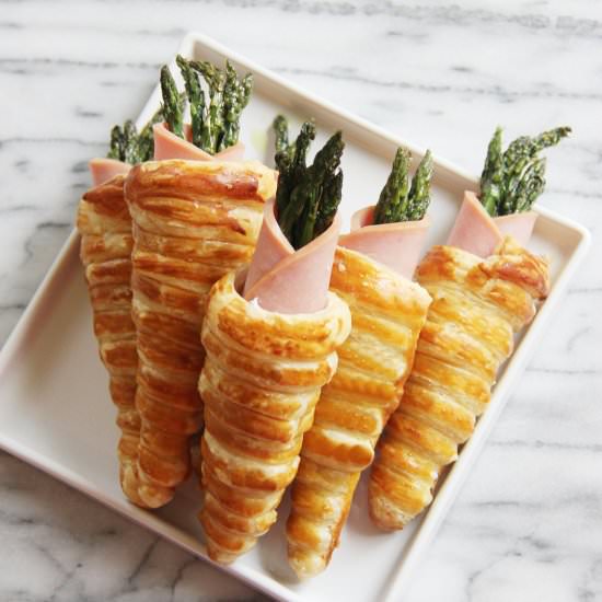 Creamy Asparagus Puffs