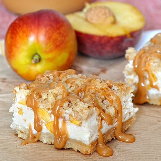 Peach Yogurt Crumb Bars