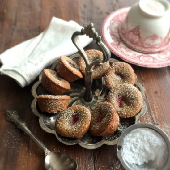 Raspberry Earl Grey Financiers