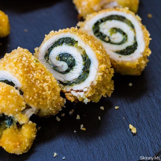 Baked Chicken Rollatini w/ Spinach