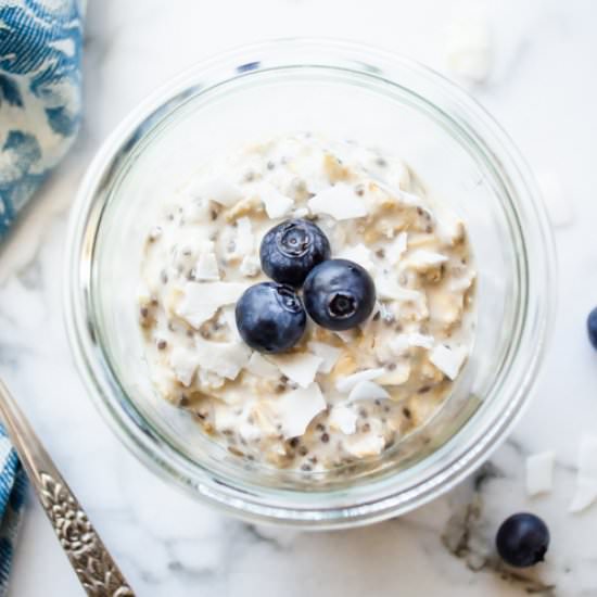 Blueberry Chia Overnight Oats