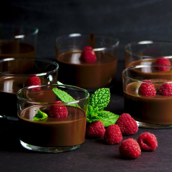 Black Chocolate Custard