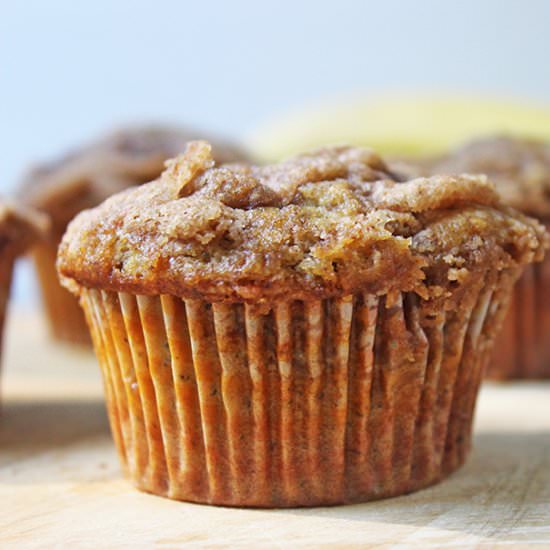 Best Ever Banana Crumb Muffins
