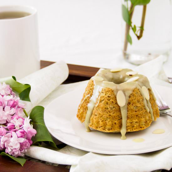 Mini Almond and Matcha Bundt Cakes