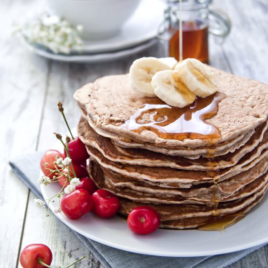 Vegan cinnamon pancakes