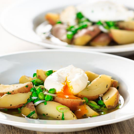 Herby New Potato & Pea Summer Soup