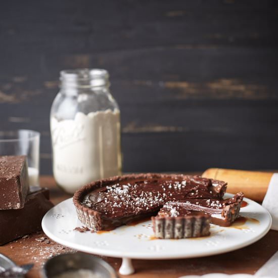 Chocolate Salted Caramel Tart