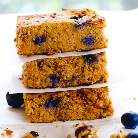 Blueberry Carrot Cake Bars