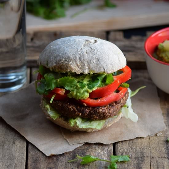 Caribbean Jerk Millet Burgers