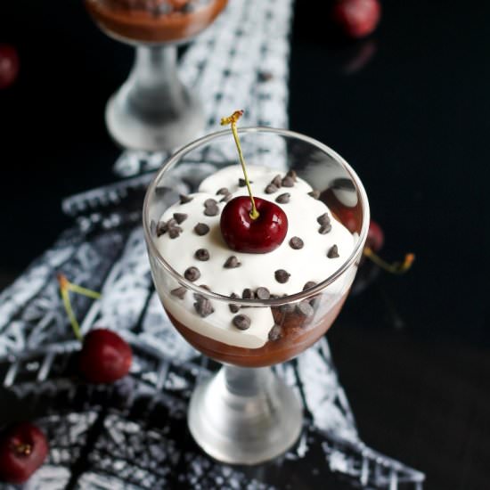 Vegan Chocolate Cherry Mousse