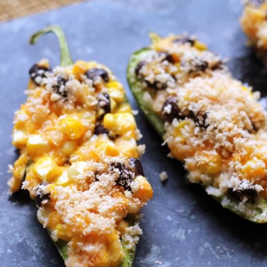 Black Bean Jalapeño Poppers