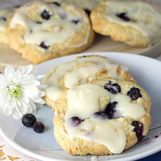 Iced Blueberry & Lemon Scones