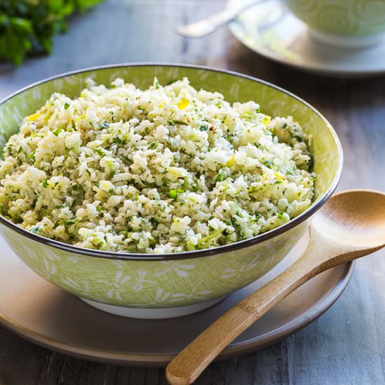 Cauliflower Rice w/Parmesan & Herbs