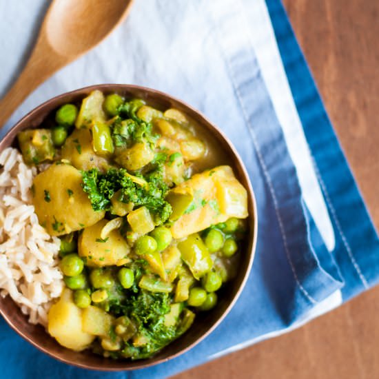 Potato Kale Curry