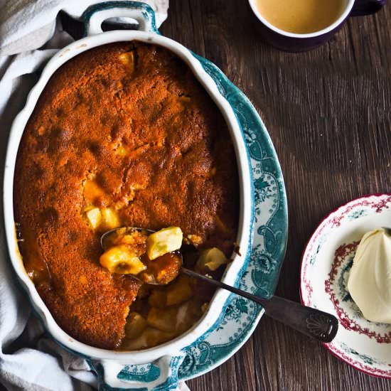 Quince & Apple Golden Syrup Pudding