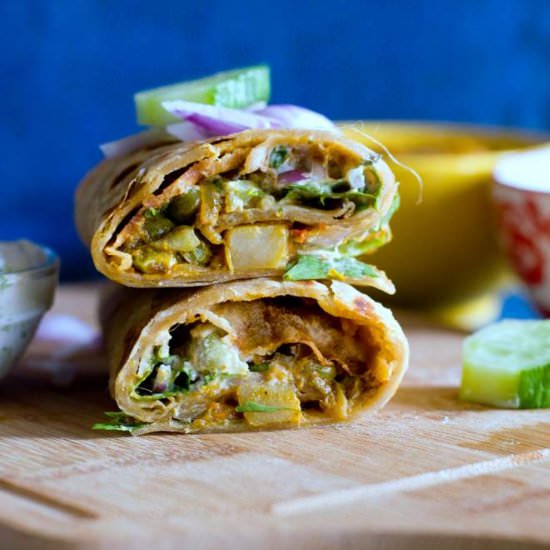 Potato And Pigeon Pea Wraps