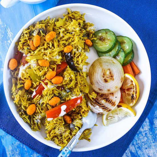 Mushroom Pepper Pilaf