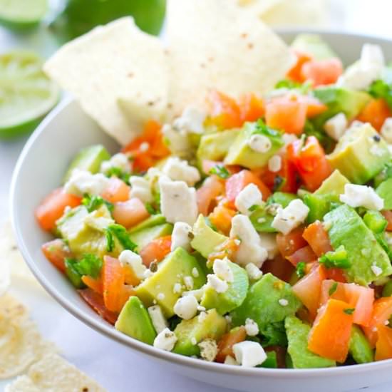Chunky Greek-Style Guacamole