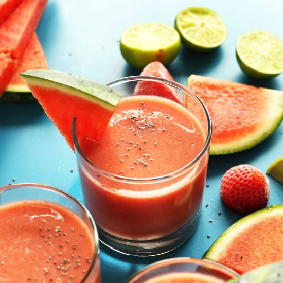 Strawberry Chia Watermelon Smoothie